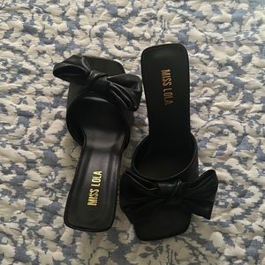 Miss Lola Black Mules